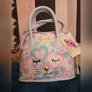 Betsey Johnson Heart Cat Bag